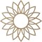 Ekena Millwork Daisy Wood Fretwork Pierced Ceiling Medallion, Birch, 18"OD x 6 1/4"ID x 1/4"T CMWP18X18X0250DABI - alternate 3